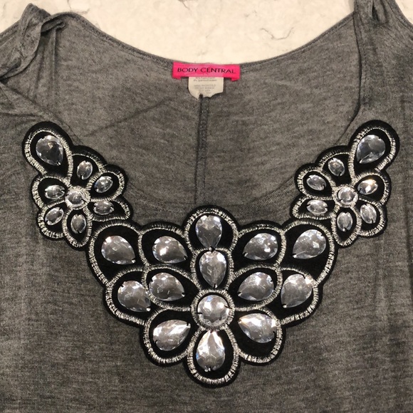 Flirty blouse with eye catching bling from Body Central - Picture 2 of 5